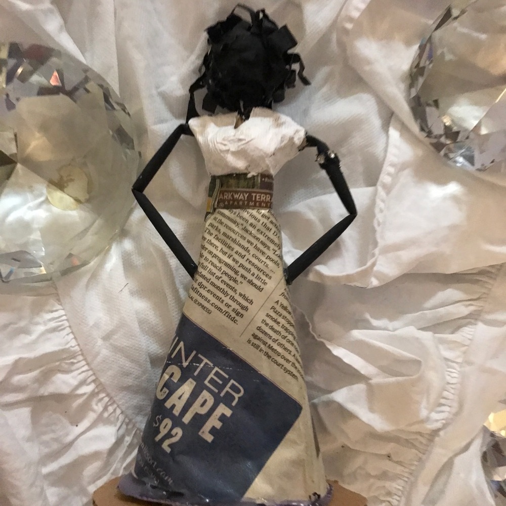 Exclusive Bohemian Paper Handmade Vintage Unique Doll